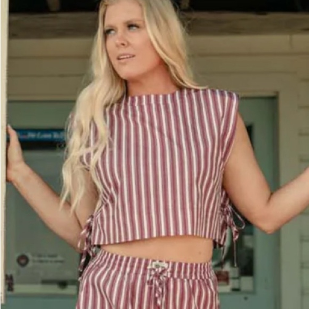 Brand New Tribe Kelley Grayton Tank Vintage Red Color